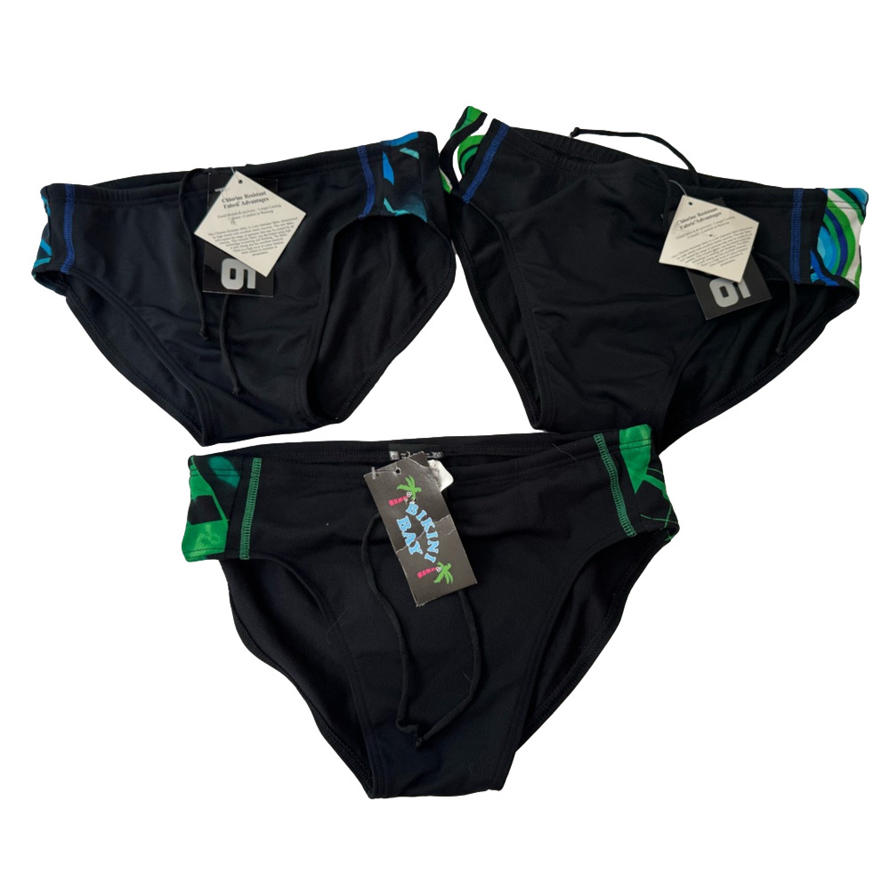 Black Swim Bottoms Briefs Competitive Training Size 32 Brand New 2 Available